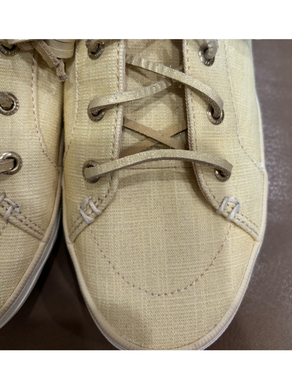 Sperry Casual Lace-Up Moccasin boat shoes Sneaker in Butter yellow - Picture 8 of 9